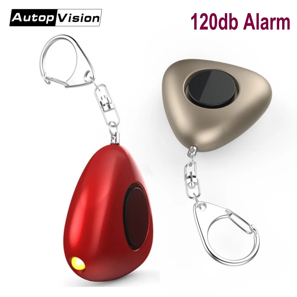 5pcs portable Fashion keychain alarm 120dB Personal Alarm Keychain Mini