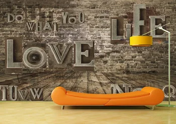 

Custom Wallpaper Murals Wall Abstract Letter Wall Self Adhesive Vinyl Wall Sticker Poster Wall Paper Home Decor