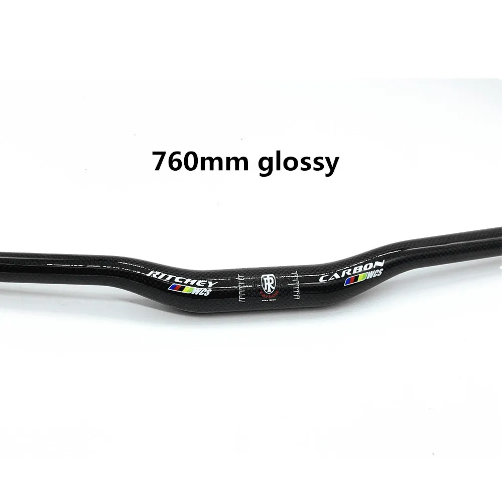 G-HOUSE углеродного волокна всего MTB для велосипедного руля 31,8 мм углеродный горный велосипед Глянцевая - Цвет: rise 760mm