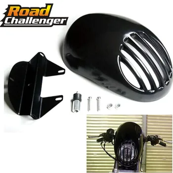 

For Dyna Sportster XL 883 Grill Prison Cowl Cafe Headlight Front Fairing Flyscreen Fly Screen Visor GRILLE-Style