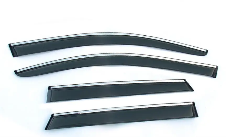 

NEW! 4pcs Door Sun Window Visor Deflectors Rain Shield Sun Guard For Renault Captur 2015 2016 2017