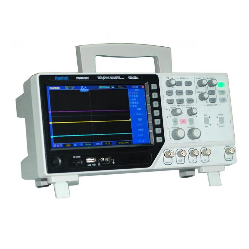 Hantek Oscilloscope DSO4202C Digital Multimeter Oscilloscope 2CH 200Mhz