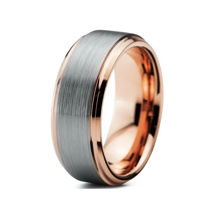2016 newest tungsten ring rose gold color tungsten wedding ring for men and women nice ring - Wedding Ring Men 2016 newest tungsten ring rose gold color tungsten wedding ring for men and women nice ring - Wedding Ring Men
