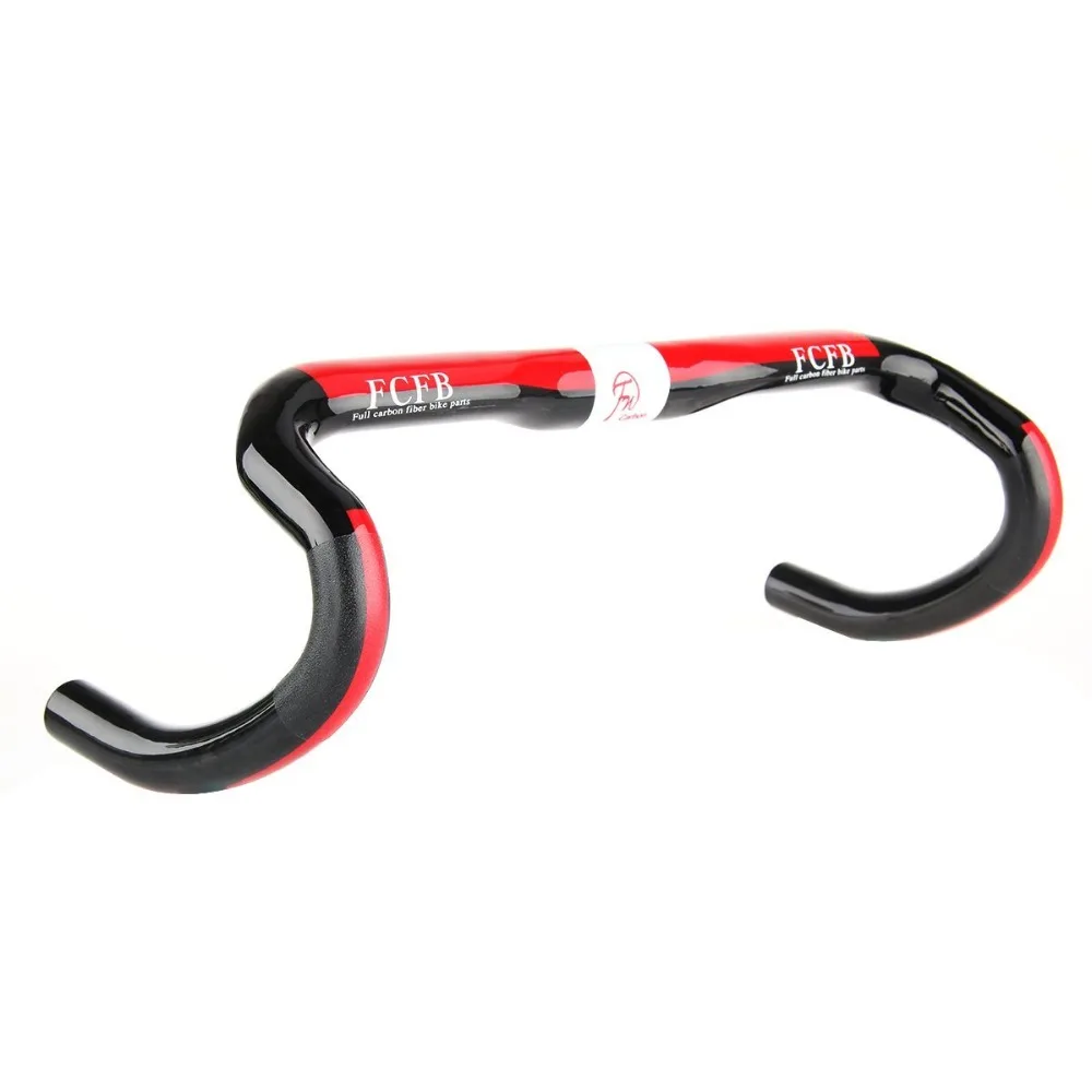 

FCFB Ultralight Toray T700 Carbon Fiber UD Glossy Road Cycling Bike Bicycle Handle Bar Handlebar Drop Bar road