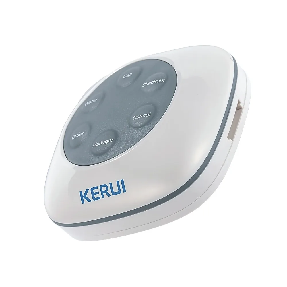 US $455.38 KERUI 20ps F76 Waterproof Wireless Home Restaurant Hospital Smart Watch Call System Button Waiter Service Calling System