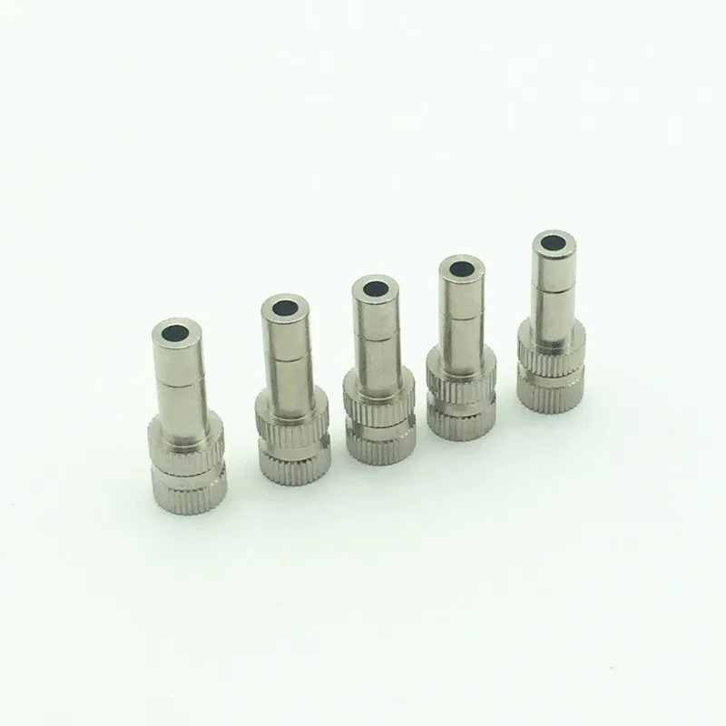 

A097 10Pcs Low-pressure Atomizing Misting Nozzle Brass Spray Injector Atomization 0.2/0.3/0.4/0.5/0.6/0.8 mm for Garden Tools
