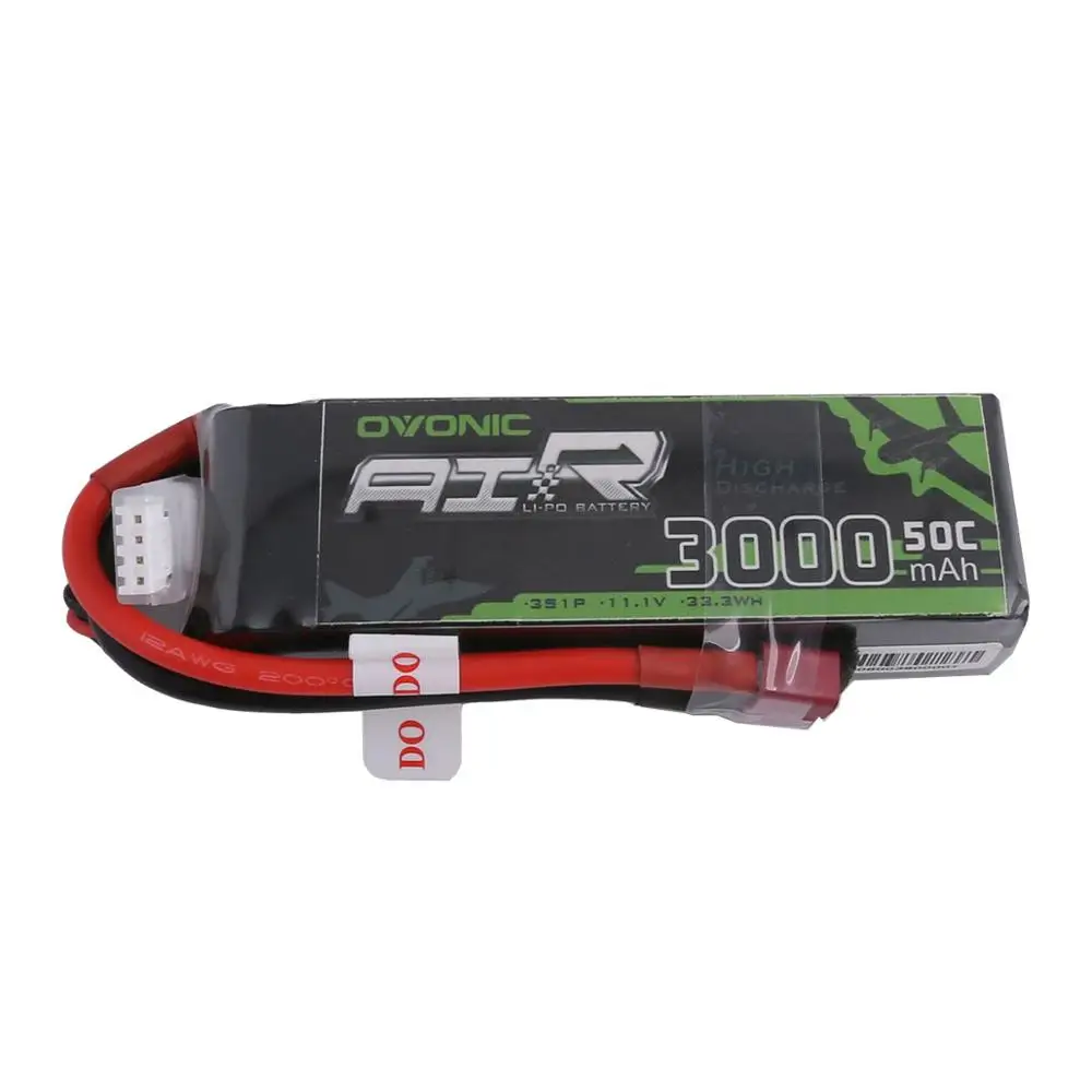 2X аккумулятор ovoic 11,1 V 3000mAh 50C-100C LiPo 3S с разъемом XT60 Deans для планера RC 3D самолета 400 мм X-Sled вертолета Quad