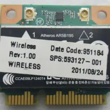 Qualcomm Atheros AR9285 AR5B195 150M+ BT3.0 Половина Mini PCI-E беспроводная карта SPS: 593127-001 592775-001 для hp 430 431 435 436 4530S