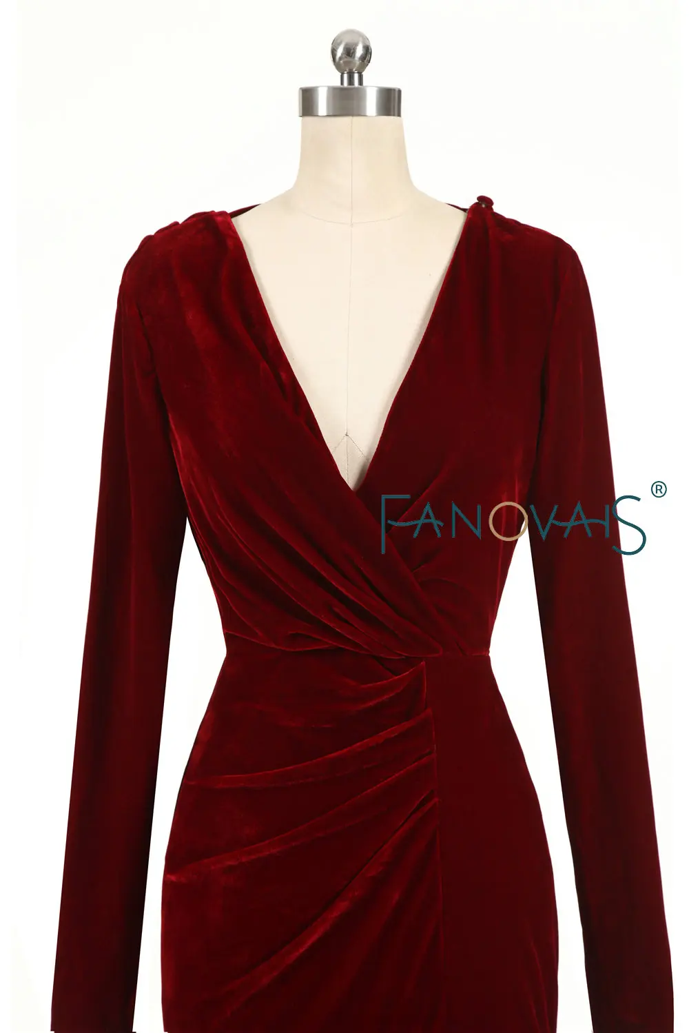 Burgundy velvet Evening Dresses Long Sleeves robe de soiree longue 2019 Prom Dress abendkleider vestidos de fiesta de noche Burgundy velvet Evening Dresses Long Sleeves robe de soiree longue 2019 Prom Dress abendkleider vestidos de fiesta de noche