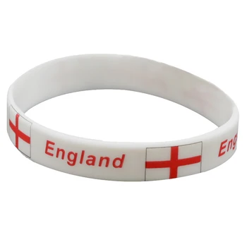 

100pcs England flag silicone wristband bracelet free shipping