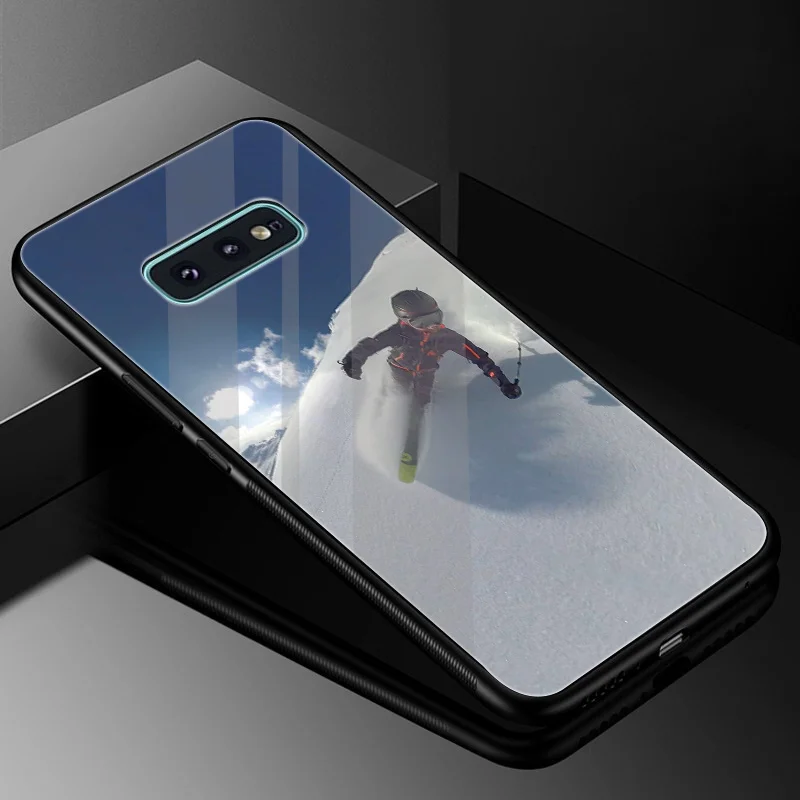 Desxz الرياضية التزلج الزجاج المقسى حالة مرآة لسامسونج غالاكسي S7 حافة S8 s9 plus ملاحظة 8 9 S10 غطاء Desxz الرياضية التزلج الزجاج المقسى حالة مرآة لسامسونج غالاكسي S7 حافة S8 s9 plus ملاحظة 8 9 S10 غطاء