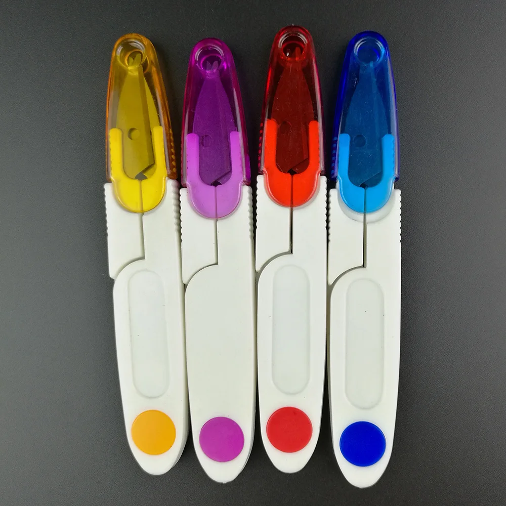 

4PCS Sewing Snip Thread Cutter Scissors Sewing DIY Craft Tool Portable Embroidery Sewing Tool Snips Thrum Thread Scissors