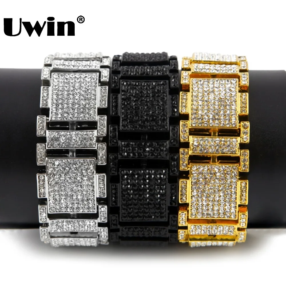 Buy Hip Hop Bracelet Men's Luxury Simulated