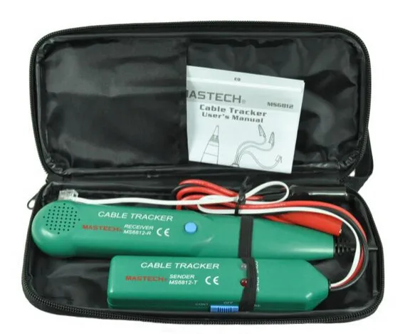MASTECH MS6812 الهاتف الهاتف سلك شبكة الكابل فاحص خط المقتفي جديد
