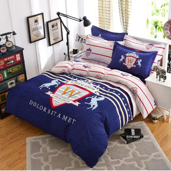

2017 Free shipping 3pcs 4pcs Big cartoon version bedding four pillowcase sheet bedding bag 2.0 4 students dormitory three-