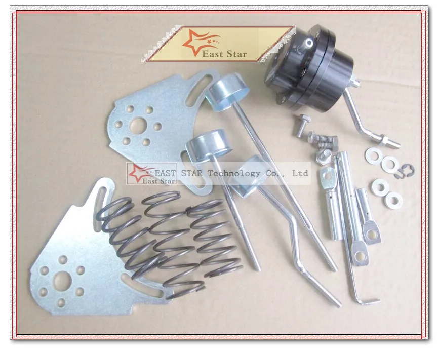 

with 2 pc bracket - Turbo Turbocharger Adjustable Wastegate Actuator Valve Spring pressure 0.4-0.7 bar 0.8-1.2 bar 1.2-1.5 bar