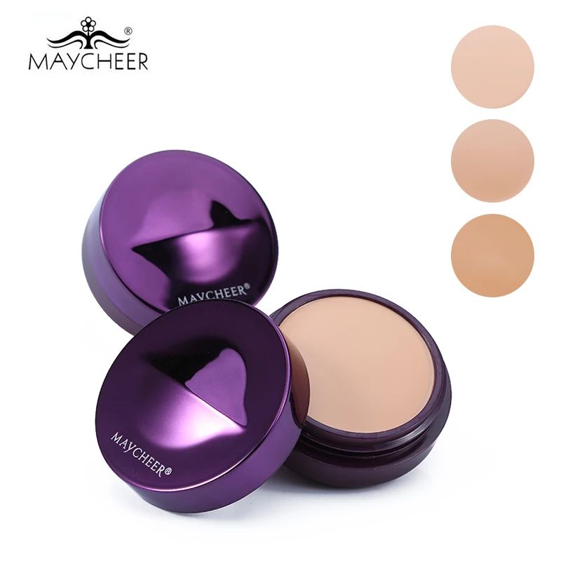 MAYCHEER Flawless Make Up Concealer Foundation Cream Full Cover Moisturizing Oil-control Waterproof Contour Makeup Face Primer