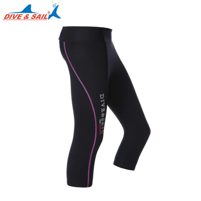 DIVE&SAIL 1.5mm Neoprene Diving Pants Wetsuit Capri Pants Cropped