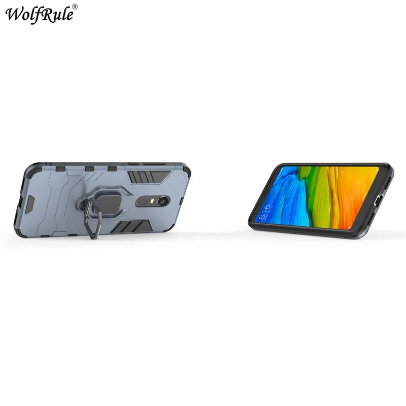 For Cover Xiaomi Redmi 5 Plus Case Ring Holder Armor Bumper Housings Phone Case For Xiaomi Redmi 5 Plus Cover Funda 5.99''