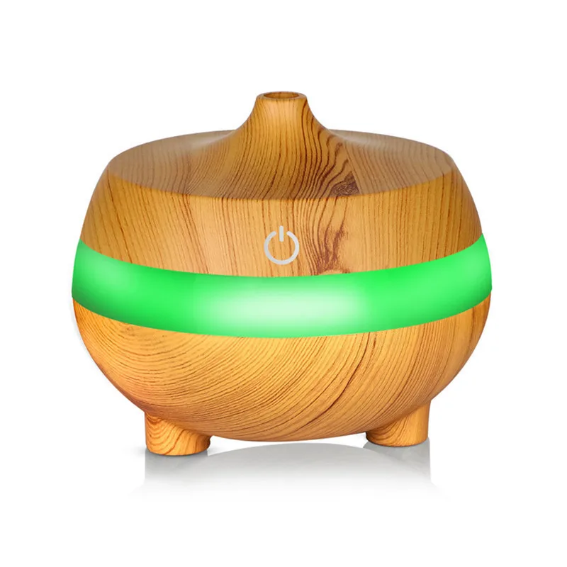  Wooden Grain Air Humidifier USB Aromatherapy  Diffuser Ultrasonic with Colorful Light Essential Oil Aroma Diffuser6_