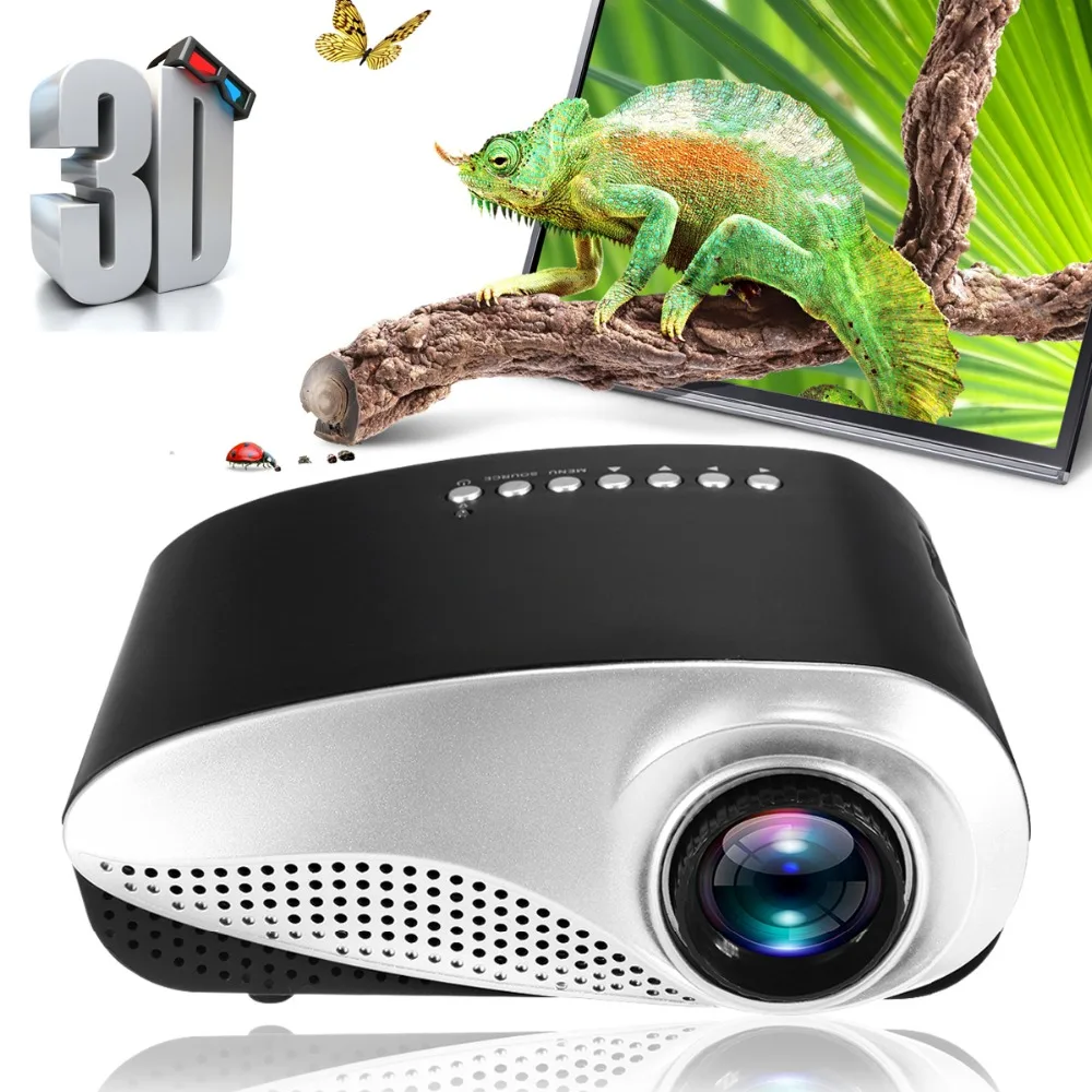 Mini Projector Home Cinema Mini Portable 1080P 3D HD LED Projector Multimedia Home Theater USB VGA HDMI TV EU PLUS US PLUS Mini Projector Home Cinema Mini Portable 1080P 3D HD LED Projector Multimedia Home Theater USB VGA HDMI TV EU PLUS US PLUS