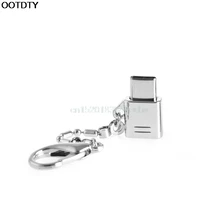 Металлический Тип C USB-C 3,1 мужчина к Micro USB 2,0 Женский переходник конвертер адаптер