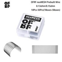 10 шт.-50 шт. OFRF nexMESH Катушка сетки предварительно построенный провод 0.15ом 0.13ом катушка перестраиваемая сетка катушки VS Wotofo профиль RDA сетка