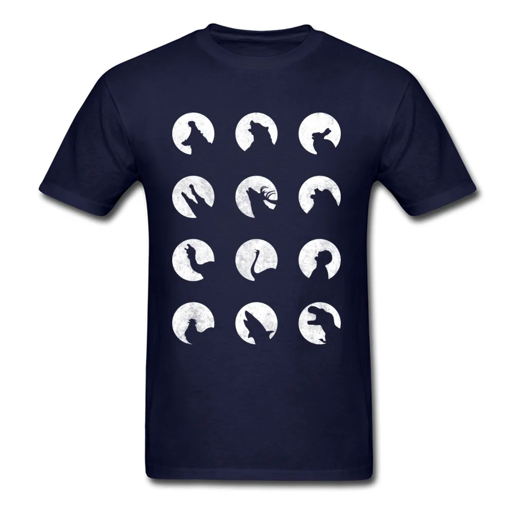 Wolfs Night Off Hip Hop Short Sleeve Printed T-shirts Pure Cotton O-Neck Men Tees Personalized T Shirt Summer Autumn Wolfs Night Off navy