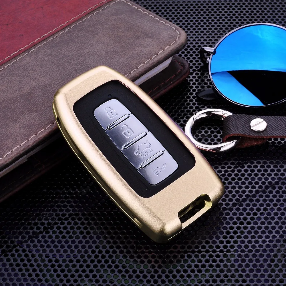 

Aluminum Alloy smart car key case cover fob shell for KIA K2 SOUL SPORTAGE R BORREGO MOHAVE for hyundai SONATA ELANTRA SANTAFE