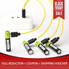 4 шт. Мирко USB перезаряжаемые батарея AAA 400 мАч AAA 1,5 в игрушечные лошадки удаленного аккумуляторы с контроллером литий полимерный батарея