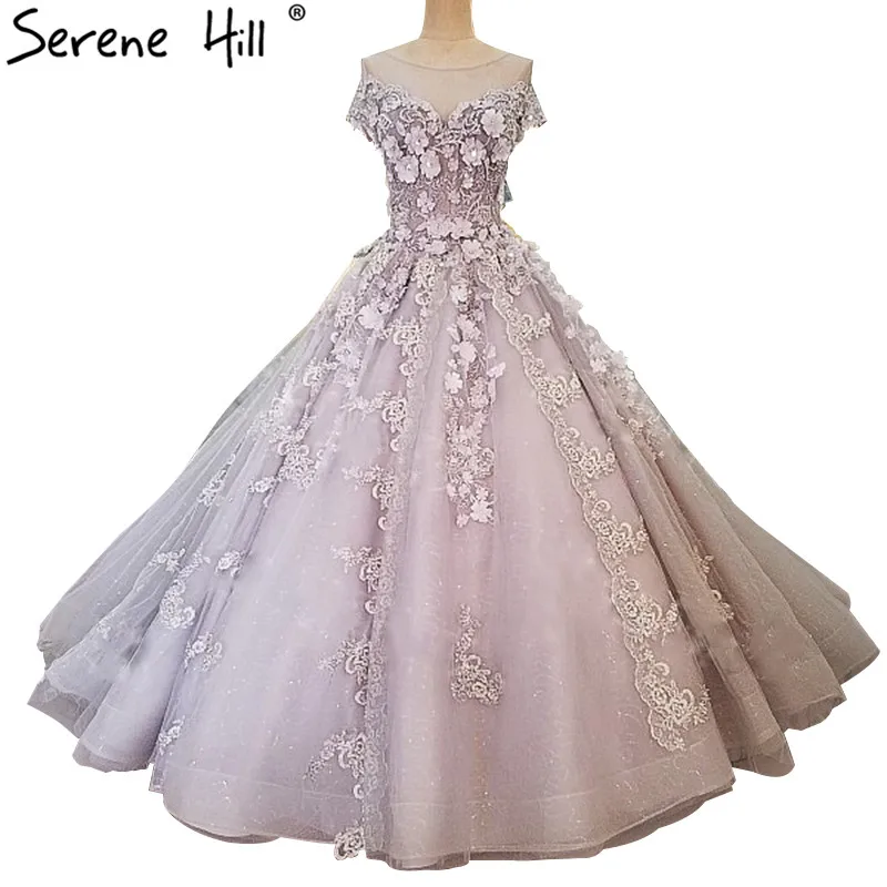 

Grey Lace Flowers Pearls Wedding Dresses Sleeveless Sexy Bridal Wedding Gwons Vestido De Noiva 2019 shx001