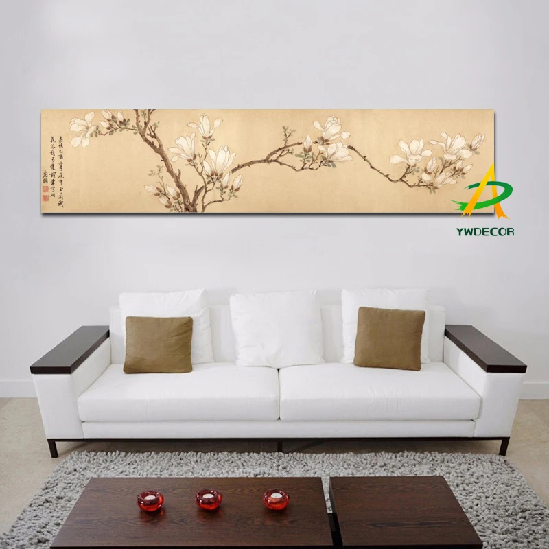 Принт абстрактный цветок Wintersweet традиционная китайская живопись и каллиграфия на холсте плакат художественная Настенная картина для гостиной
