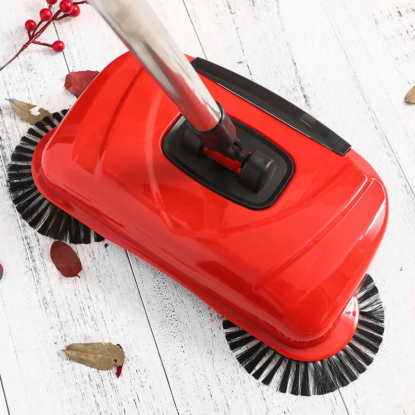 

New Spinning Broom Brush Magic Sweeping Machine Without Electricity Hand Push Sweeper Dustpan For Carpet Lazy Cleaneing Tool