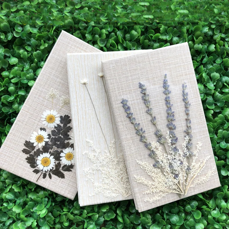 

DIY Pure handwork Dried flowers seriesn Creative Notebook Planner Agenda Diary Notepad Filofax Journal Bujo 2019 Hand Book Gift