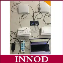 ; низкая цена; пассивный 840-960 МГц Ethernet RJ45 дальний Четыре канал частоты UHF RFID считыватель модуль с бесплатным демо-английский SDK