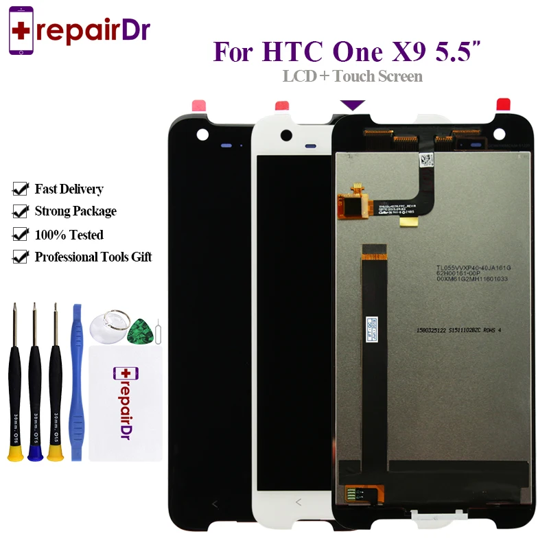Оригинальный IPS дисплей 5 дюйма без битых пикселей для HTC One X9 ЖК кодирующий