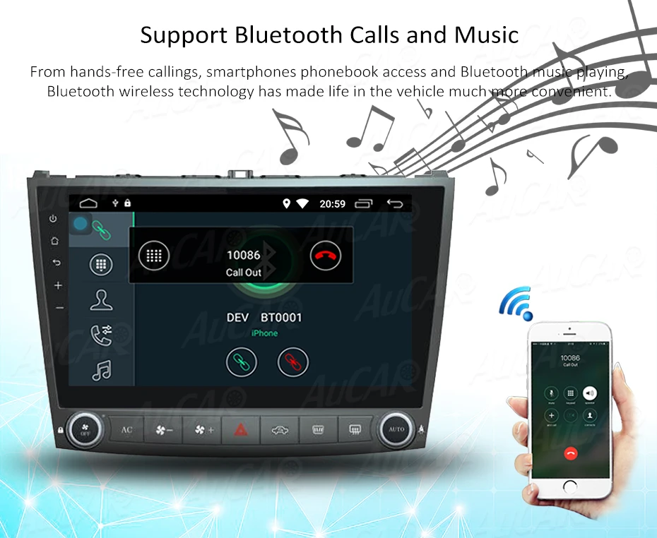 Perfect AuCAR 10.1" Octa Core Android 8.1 2GB+32GB Head Unit Car Radio for Lexus IS250 IS350 2005 2006 2007 2008 2009 2010 2011 4G RDS 18