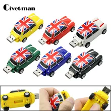 New Elegant England Car Cool Creative Gift 8GB USB Flash Drive Memory Stick 16GB Pendrive External Storage 32GB USB Memory Card