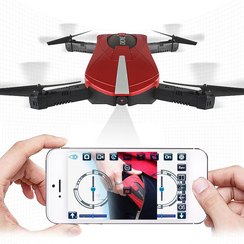 

DK018 WiFi FPV Mini Drone Quadrocopter with Camera 0.3/2MP Altitude Hold G-sensor Foldable Dron Quadrupter APP Phone Control RTF