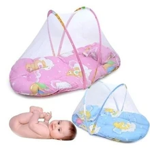 Самая низкая цена, акция, милая детская кроватка, 4 шт., портативный тип, удобный коврик для малышей с герметичной москитной сеткой, Детская противомоскитная сетка