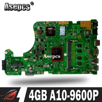 

yourui X555QG 4GB Memory A10-9600P Motherboard For Asus X555Q A555Q Notebook motherboard Test all functions 100%