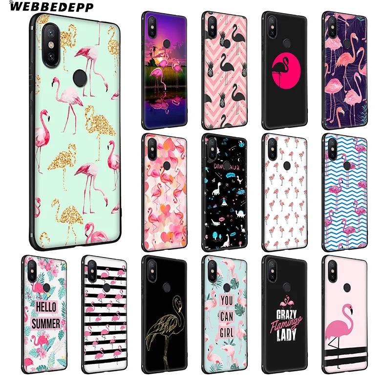 WEBBEDEPP Розовый Красный Фламинго Мягкий силиконовый чехол для Xiaomi Redmi Note 7 6 6A 5 4 4X 4A S2