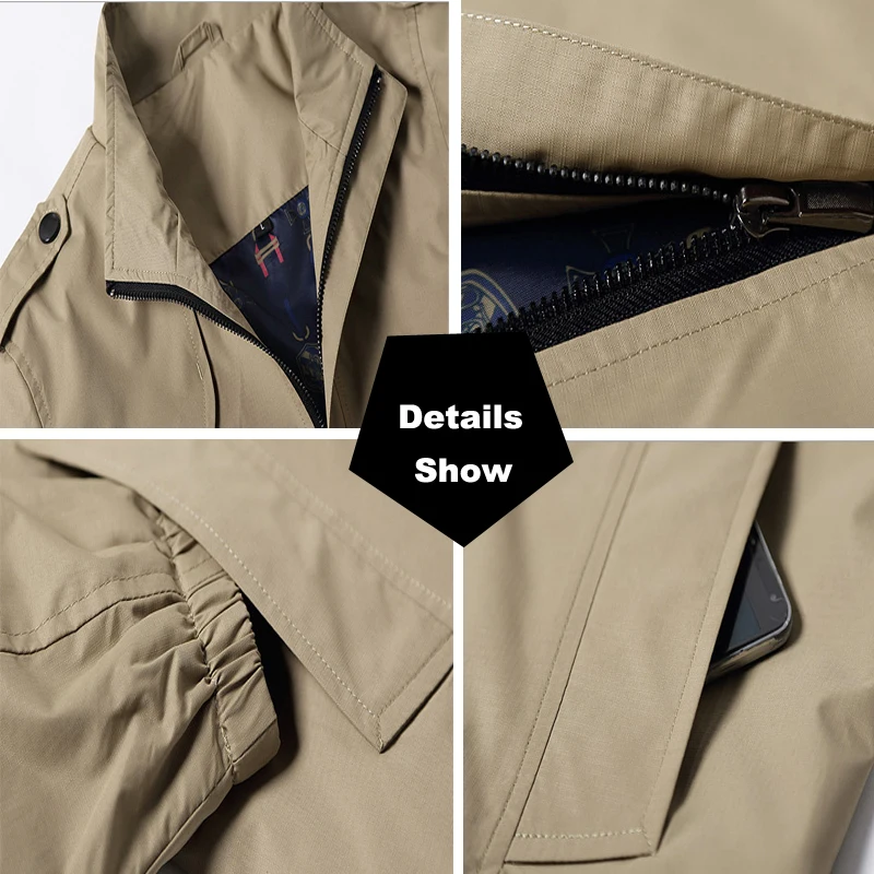 Maxulla Mens Jacket Spring Mens Casual Outwear Slim Fit Thin Coat Male Fashion Hip Hop Anorak Jackets Men Bomber Jackets 4XL
