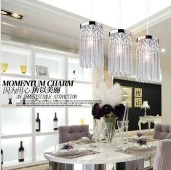 

free shipping Modern restaurant lights chandelier crystal table lamp lights three single- aisle corridor light SJ48