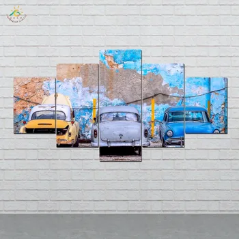 

Old Mini Cars Wall Art HD Prints Canvas Art Painting Modular Picture And Poster Canvas Painting Decoration Home 5 PIECES