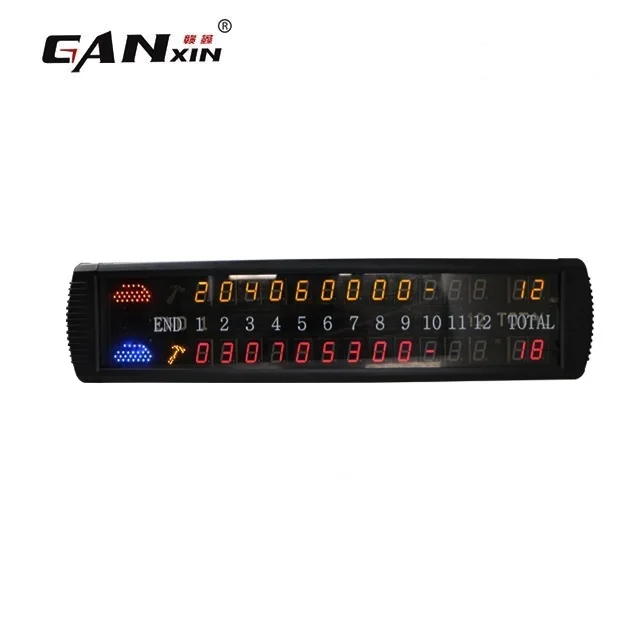 

Ganxin New Design Curling Game Led Display Score board