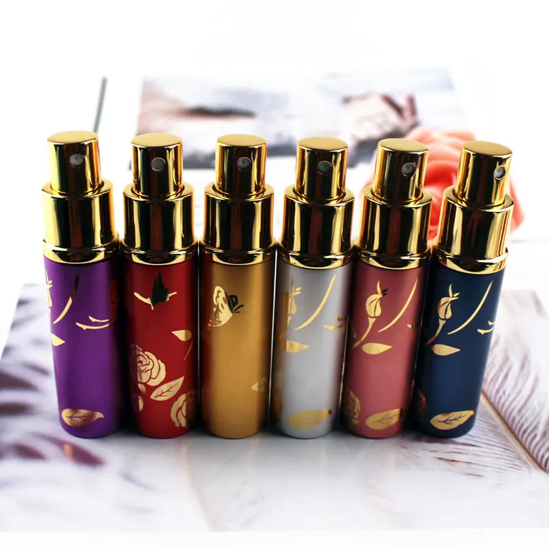 Harga 1 PC Kualitas Tinggi Mewah 10 Ml Logam Parfum Botol Aluminium Isi Ulang Alat Penyemprot Portabel Botol Semprot Kosong