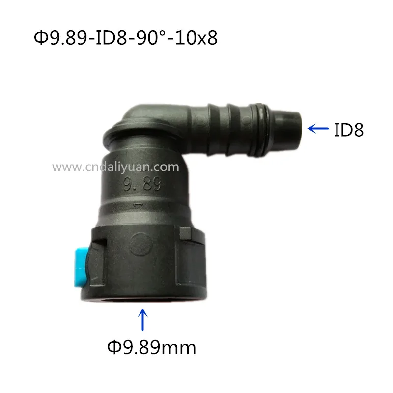 9,89 мм ID8 женский Авто Топливопровод быстрый соединитель пластиковый топливный бензиновый фильтр фитинги специально для Ford Transit 2 шт один лот