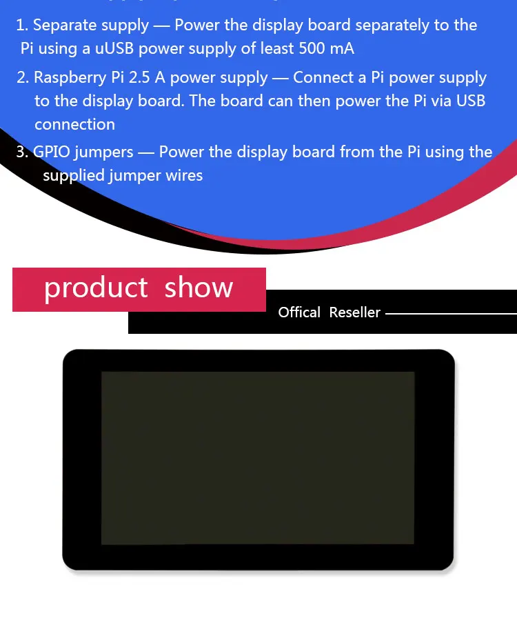 Raspberry Pi 7 дюймов сенсорный экран Экран Дисплей Поддержка для 10-сенсорной панелью Raspberry Pi 4 Pi 3 нулевой Экран