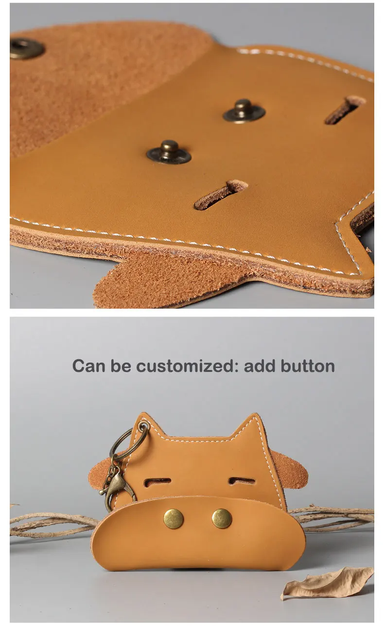 100% Guarantee Genuine Leather Wallet Holder Cute Cow Card Wallet Purse for men or women Folding Passport  men women coin wallet (8)